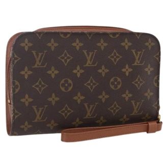 Louis Vuitton Pre-owned Clutches, female, Brown, Size: ONE SIZE Pre-owned Vintage Canvas Clutch