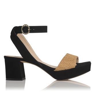 L.k. Bennett Womens Alie Sandal, Black Leather - Size UK 4