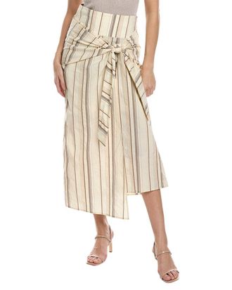 Brunello Cucinelli Linen-Blend Skirt