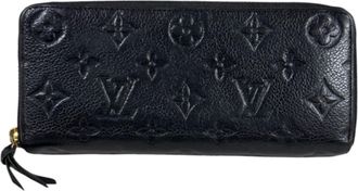 Louis Vuitton Black Or Monogram Empreinte Long Wallet (Bi-Fold) (Pre-Owned)