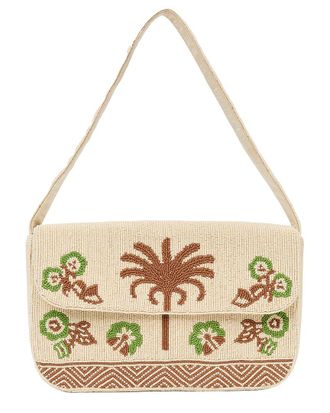 J.McLaughlin J. McLaughlin Rio Palm Court Vignette Leather Shoulder Bag
