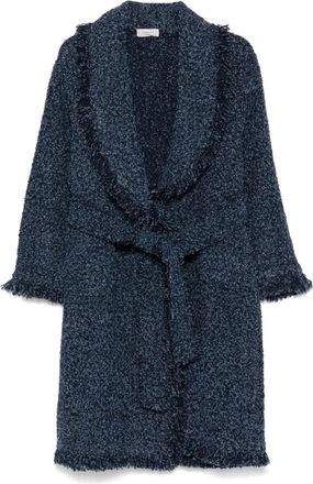 Charlott Fringed Boucl&eacute; Coat