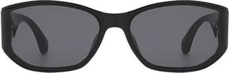 Fifth and Ninth Ember 60mm Oval Sunglasses in Black/Black at Nordstrom