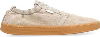Volta Lage leren sneakers met rubberen zool - Heren - Sneakers - Beige - 40 EU - Katoen - Schoenen