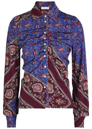 Paco Rabanne Printed Stretch-jersey Shirt - Multi Print - 42 (UK14 / L)