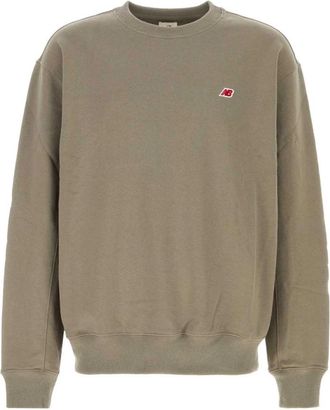 New Balance Made in USA Core Crewneck Sweatshirt - Heren - Sweatshirts - Groen - S - Katoen - Hoodies & sweatvesten