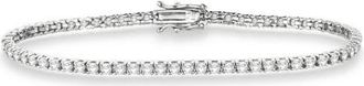 Allurez Eternity Lab Diamond Tennis Bracelet 14k in White Gold at Nordstrom, Size 7