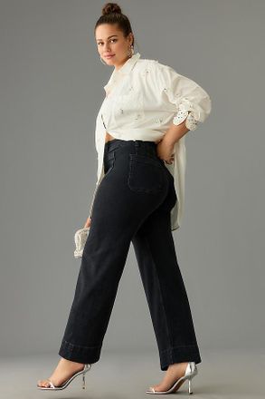 Maeve The Colette High-Rise Crop Wide-Leg Jeans by Maeve