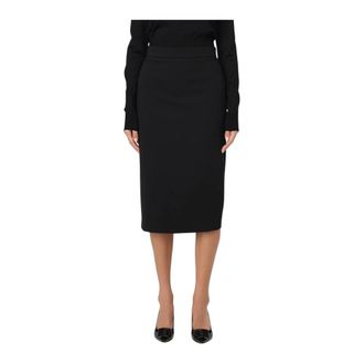 Max Mara Midi Skirts, female, Black, L, Pencil Skirt