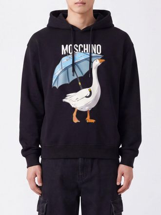 Moschino Logo Print Cotton Hoodie