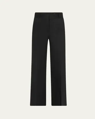 ボトムスその他 Chloe Black asymmetrical wool trousers Chloé Chloé Black Asymmetrical Wool Trousers from $491.00