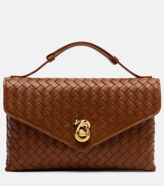 Bottega Veneta Knot Lock leather top-handle bag