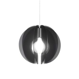 Linea Zero Suspensi&oacute;n Sirio Ahumado En Metal Cromado Cm. 40x40h