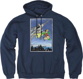 Gildan Batman Dkr Duo Adult Pull Over Hoodie / Hooded Sweatshirt
