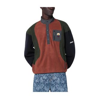 Brain Dead Light Jackets, male, Multicolor, Size: XL Brain Dead Sweaters Blue