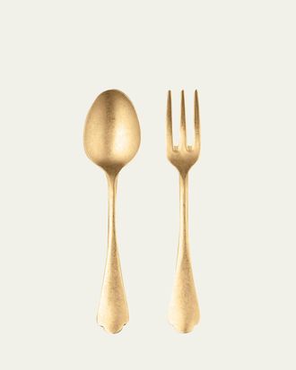 Mepra Dolce Vita Pewter Oro Serving Utensil Set