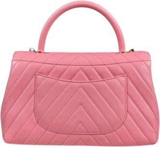 Chanel Pre-owned Leather chanel-bags - Dames - Vintage Handtas - Roze - ONE Size - Vintage