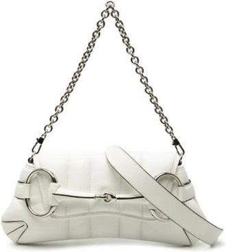 Gucci Pre-owned Shoulder Bags, female, White, Size: ONE SIZE Pre-owned Vintage Shoulder Bag