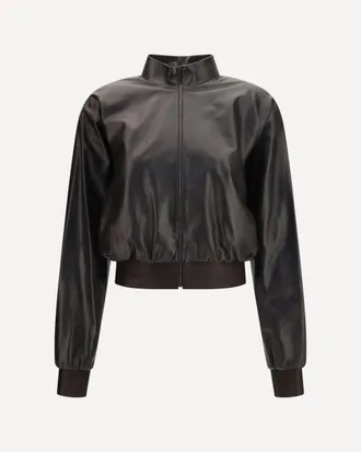 Gucci Soft nappa Bomber Jacket Female 42