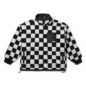 Vans (WMNS) Vans Checkerboard Sherpa Jacket White Black VN000H0RCY4