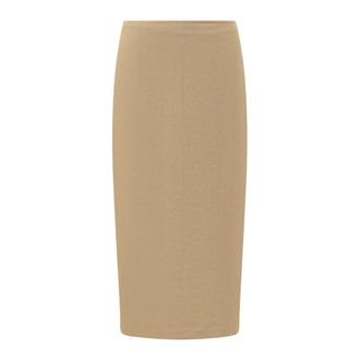 Max Mara Midi Skirts, female, Beige, Size: XS Mxsveranda Skirt