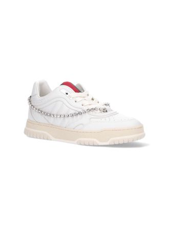 Gucci Womens Sneakers White Fabric: Polyester