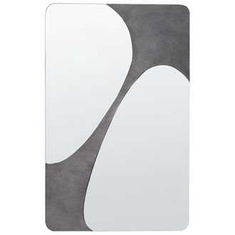 Beliani Beliani - Espejo De Pared De Estilo Moderno En Color Gris 70 X 110 Cm Ormes