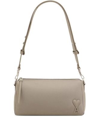Ami padded leather marcel shoulder bag - unisex - Nylon - One Size - Neutrals