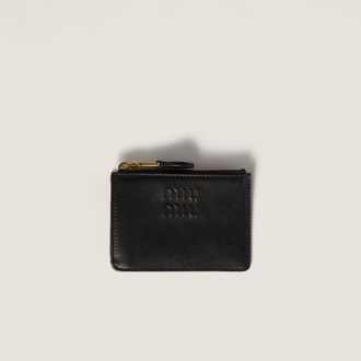 Miu Miu Nappa leather card holder