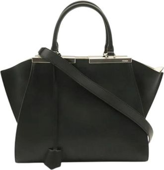 Fendi Pre-owned Vintage Schoudertas - Dames - Vintage Handtas - Zwart - ONE Size - Leer - Vintage
