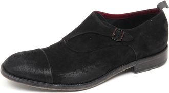 Barracuda Vintage effect gesp schoen Glasgow model - Heren - Nette schoenen - Zwart - 44 EU - Schoenen