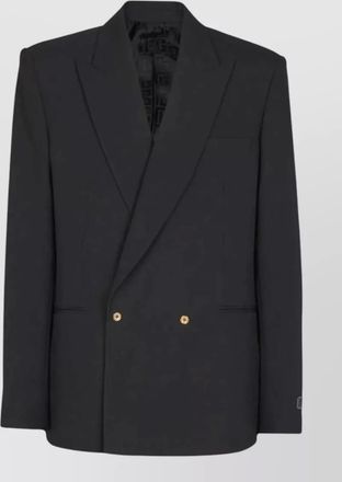 Balmain wool double breasted blazer jacket two buttons