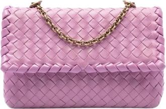 Bottega Veneta Pre-owned Olimpia Schoudertas - Dames - Vintage Schoudertas - Roze - ONE Size - Leer - Vintage