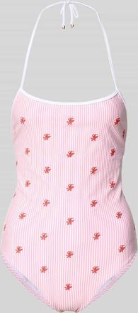 Tommy Hilfiger Badeanzug mit Neckholder in Rosa, Gr&ouml;&szlig;e XL