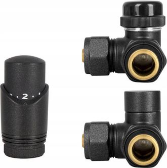 OEM V&aacute;lvula Axial Termost&aacute;tica Antracita Izquierda Pex Cu