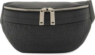 Ferragamo Gancini Black Leather Fanny Pack (Pre-Owned)
