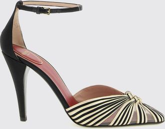 Valentino Garavani D&eacute;collet&eacute; a righe in seta e viscosa con tacco a stiletto