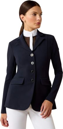 Ariat Womens Allure Show Jacket Long Sleeve in Navy Eclipse, Size 9.5, by Ariat