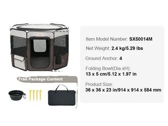 OEM Parque Port&aacute;til Para Perros, Dise&ntilde;o Plegable, Tejido Impermeable, F&aacute;cil De Limpiar