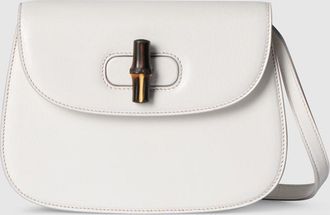 Gucci Bamboo Mini Bag, White, Leather