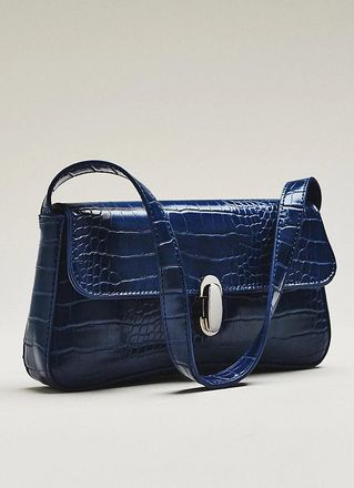 Maeve Faux-Leather Croc Purse