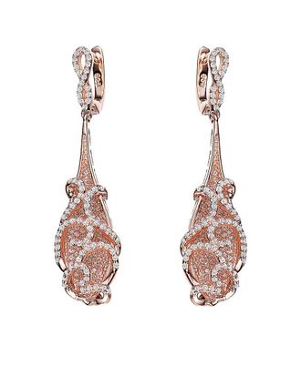 Genevive 14K Rose Gold Vermeil Drop Earrings