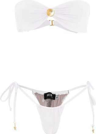Amir Slama Bikini con dettaglio drappeggiato - Bianco