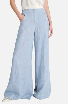 TWP Demie Hemp Wide Leg Pants in Light Indigo at Nordstrom Rack, Size 12