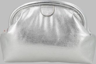 Stella McCartney Womens Clutch Falabella Silver Polyamide Handbags Hand Bags
