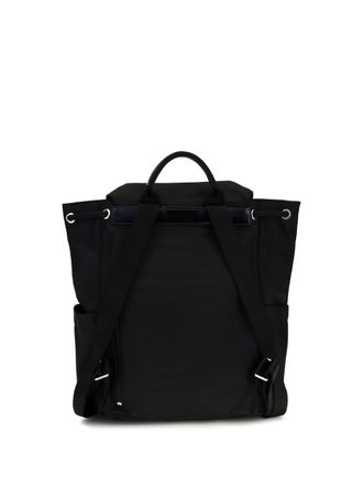 Tory Burch Womens Virginia Backpack Black Nylon Handbags Hand Bags