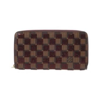 Louis Vuitton Brown Rouge Damier Canvas Spangles Long Wallet (Bi-Fold) (Pre-Owned)