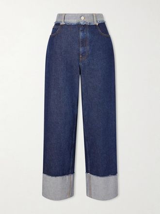 Marni Jeans A Gamba Dritta E Vita Alta In Denim - Blu