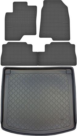 OEM Juego De Alfombrillas De Goma Para Coche Y Maletero Para Opel Antara Suv (2006-2017)