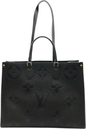 Louis Vuitton Pre-owned Monogram Empreinte On The Go GM Tote Bag - Dames - Vintage Shopper - Zwart - ONE Size - Leer - Vintage